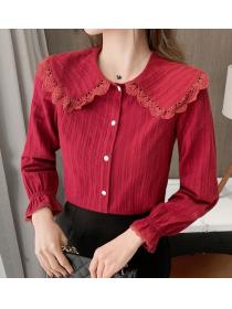 Lace Doll Collar Matching blouse