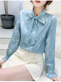 floral chiffon shirt for women