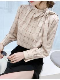 women's long sleeve plaid shirt