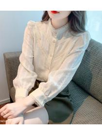 On Sale Lace Stand Collars Fashion Nobel Blouse 