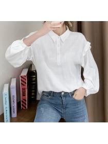 white lapel blouse