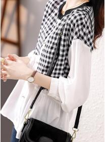 On Sale Fashion Style Color Matching Blouse 