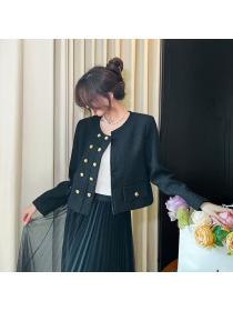 Autumn new fashion style tweed Jacket for women