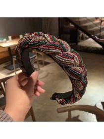 Fashion twist headband ladies colorful hair accessories 