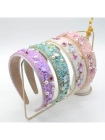 Baroque rhinestone headband crystal hair accessories