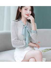 Korean style Chic shirt fashion Chiffon shirt
