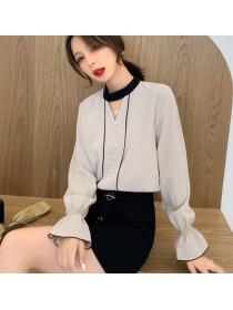 Fashion style long-sleeve bottoming top