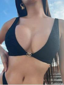 Outlet hot style Bikini Sexy Swimwear Top Solid Color Special Fabric With Metal Jewelry