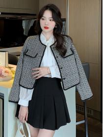 New style Autumn fashion Tweed short jacket for women