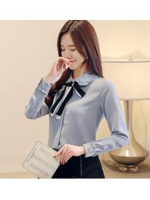 Fashion style slim bow tie bottoming top
