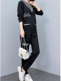 Leisure Style Stripe Fashion Loose Suits 