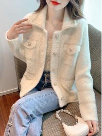 Autumn new style sequins temperament velvet Short coat