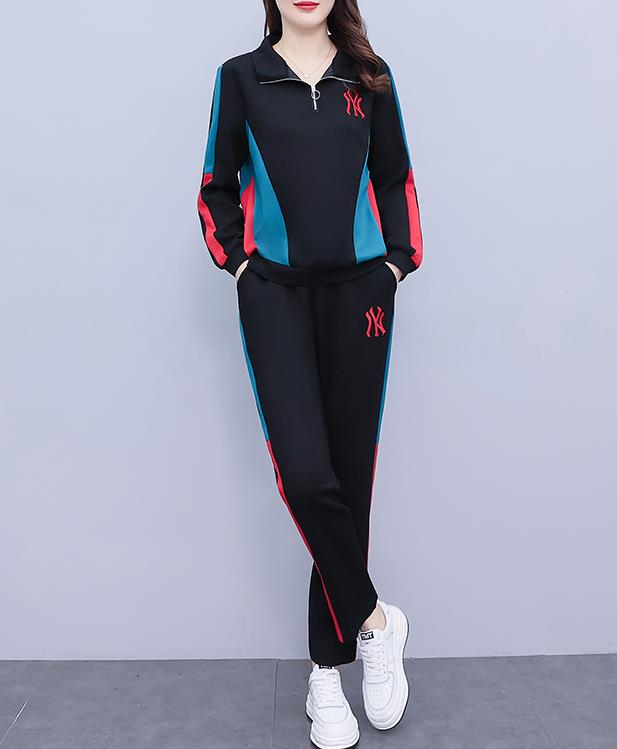 On Sale Women's Korean Style Loose Two-piece Sports Suit