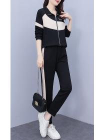 On Sale Women's Korean Style Loose Two-piece Sports suit