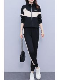 On Sale Women's Korean Style Loose Two-piece Sports suit