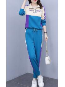 On Sale Women's Korean Style Loose Two-piece Sports Suit