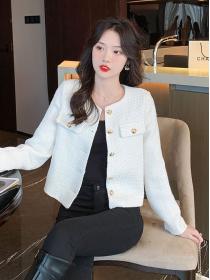 New style wool coat short high-end temperament ladies top