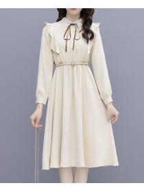 Nobel Style Show Waist Fashion Dress