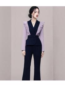 Korean Style Printing Fashion Nobel Suits 