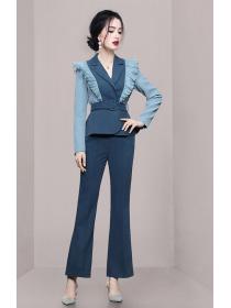 Korean Style Printing Fashion Nobel Suits 