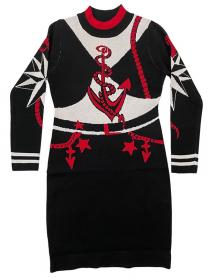 Autumn new long-sleeved knitted dress for women