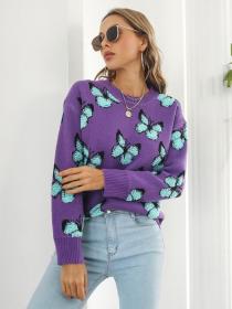 Loose Autumn new long-sleeved European fashion  knitted sweaters
