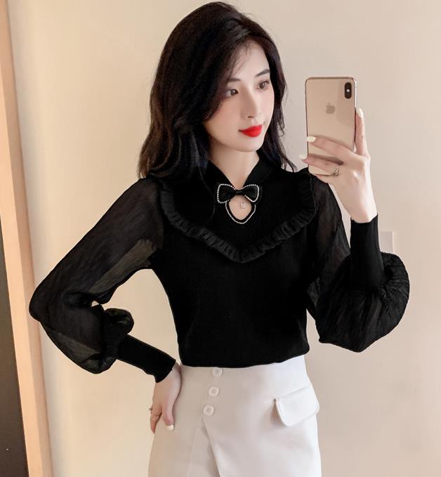 New Style Hollow Out Lace Fashion Blouse