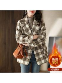 Korean style temperament Fashion woollen coat