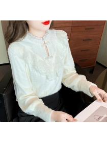 On Sale Lace Stand Collars  Fashion Blouse 