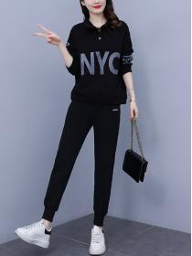 New style fall women's casual fashion sports suit