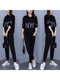New style fall women's casual fashion sports suit
