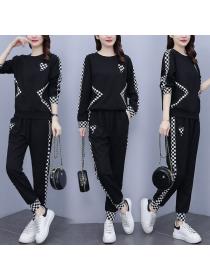 Autumn new Casual sportswear Fashion two pieces sets