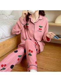 New arrival long sleeve T-shirt pajamas female thin trousers students wear Nightclothes