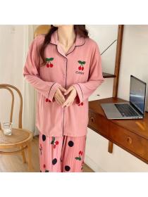 New arrival long sleeve T-shirt pajamas female thin trousers students wear Nightclothes