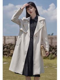 Korean style popular long High quality Long coat