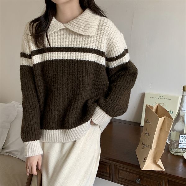 Women's Knitted pullover trendy matching sweater
