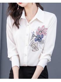 On Sale Floral Leisure Style Blouse 