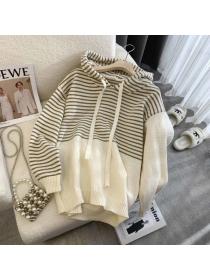 [Ready stock ]Korean style Winter new Elegant Plaid Pullovers