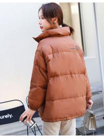 Korean style fashion Solid color down Jacket warm coat