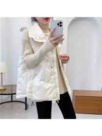 New style Winter fashion Solid color Ducks’s downThin Waistcoat