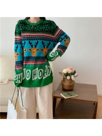 New style Christmas sweater loose women's knitwear