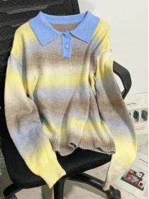 Winter new gradient color trendy sweater women's sweater