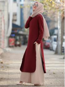 Muslim women's wear abaya long Muslim Middle East fashion evening dress suit two-piece set