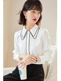 Spring fashion OL style Long-sleeved blouse 