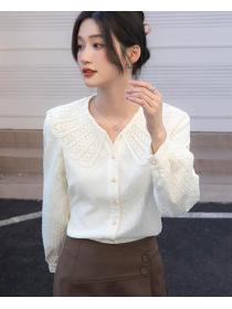 On Sale Doll Collars Fashion Sweet Blouse 