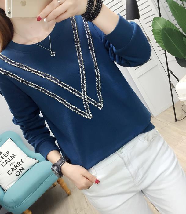 Korean Style Tassel Matching Casual T Shirt