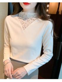 On Sale Lace Matching Hollow Out Top 