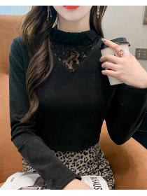 On Sale Lace Matching Hollow Out Top 