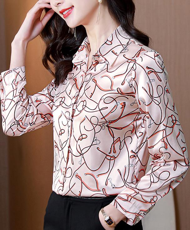 Outlet Printing Fashion Nobel Style Blouse