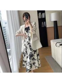 Korean style Summer Floral Elegant dress for women
